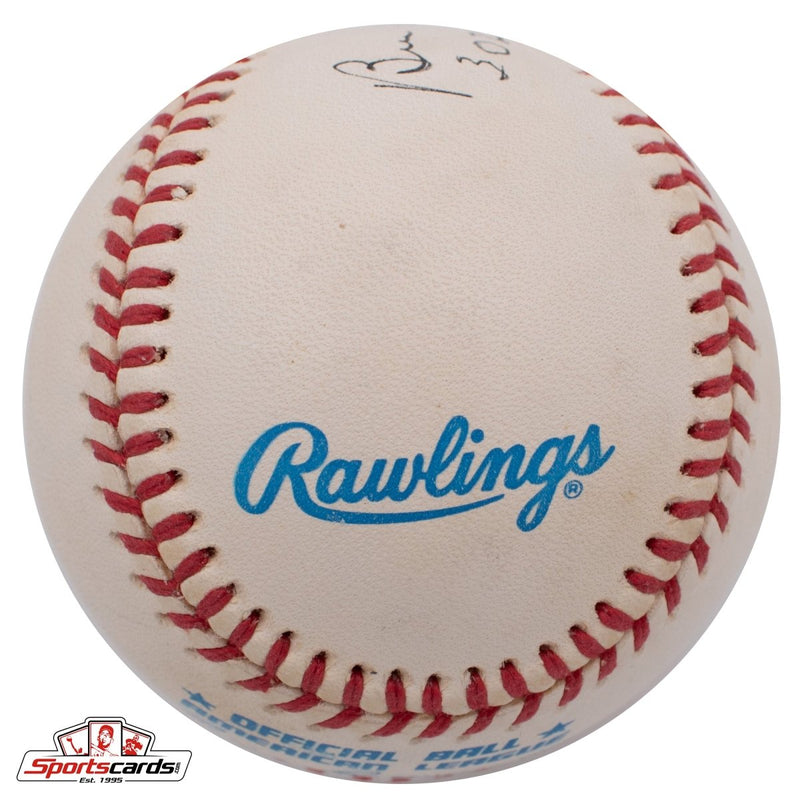 Ben Chapman (d.1993) ".302 Lifetime BA" Single Signed Baseball Beckett BAS