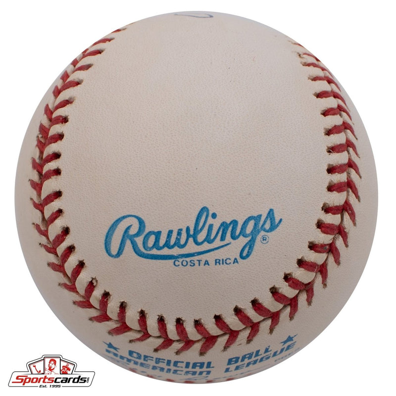 Cliff Mapes (d.1996) Single Signed Baseball NY Yankees Beckett BAS