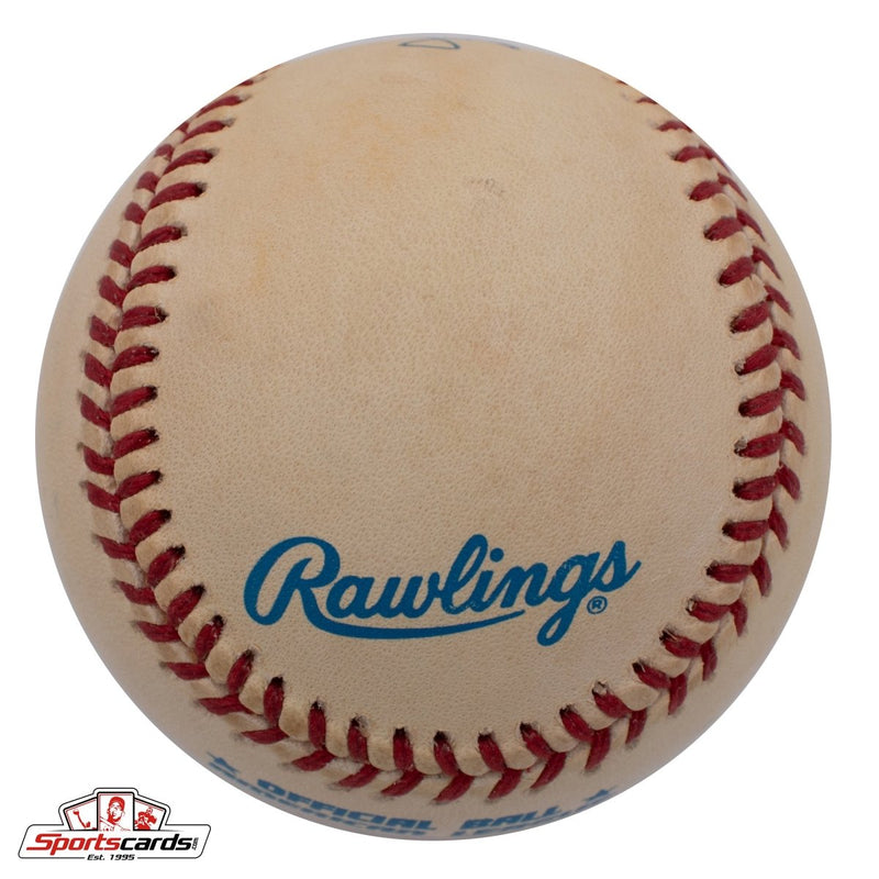 Johnny Kucks (d.2013) Single Signed Baseball Beckett BAS Yankees