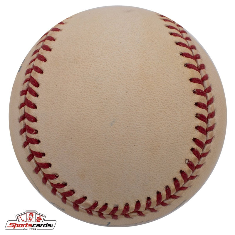 Johnny Kucks (d.2013) Single Signed Baseball Beckett BAS Yankees