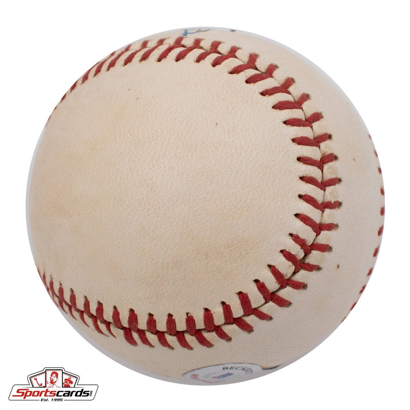 George Selkirk (d.1987) Single Signed Warren Giles Baseball Beckett BAS Yankees