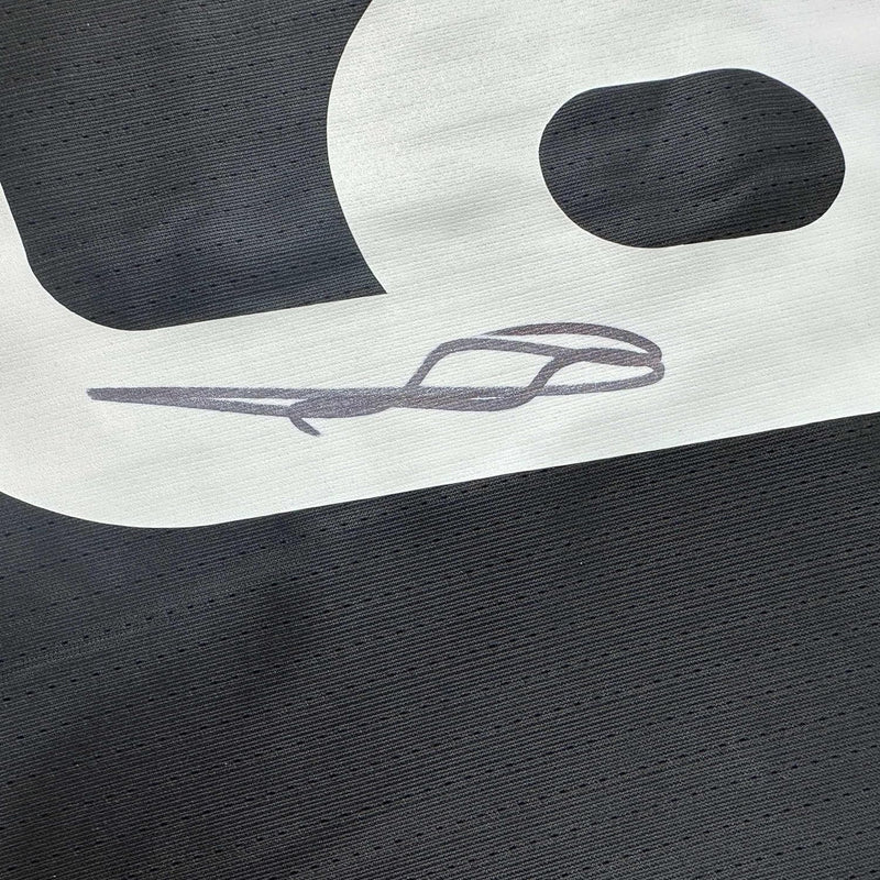 Framed Autographed/Signed Karim Benzema 35x39 Real Madrid 2016-17 Black Soccer Jersey Beckett BAS COA