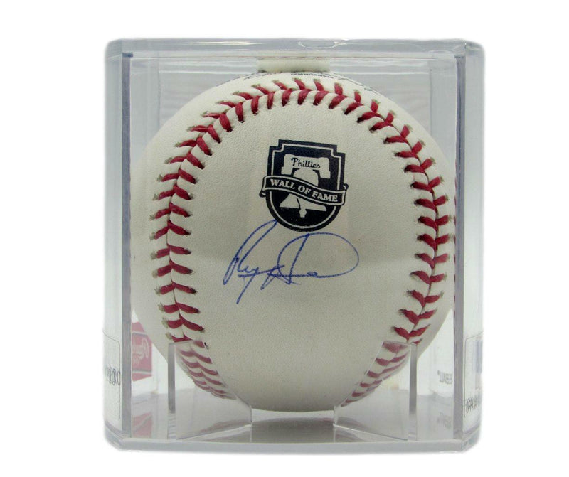 Ryan Howard Phillies Signed/Auto OML Wall of Fame Baseball in Case JSA 165761
