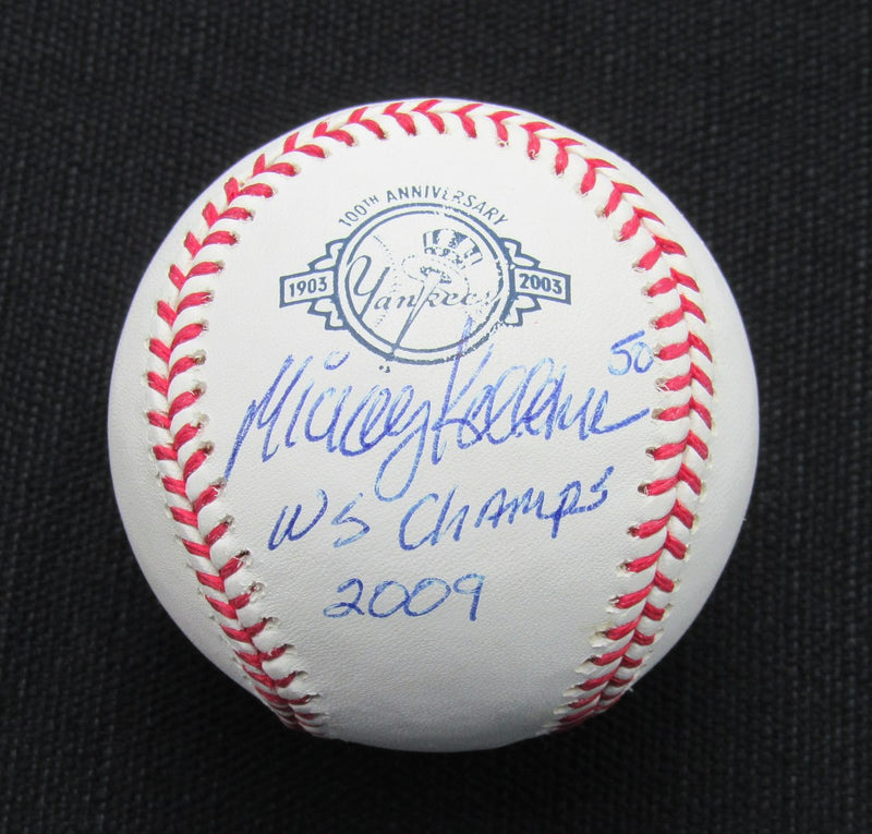 Mick Kelleher Signed/Auto Yankees 100th OML Baseball MAB Inscr 187043