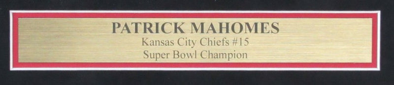 Patrick Mahomes Signed 8x10 Photo Collage KC Chiefs Framed Beckett 187254