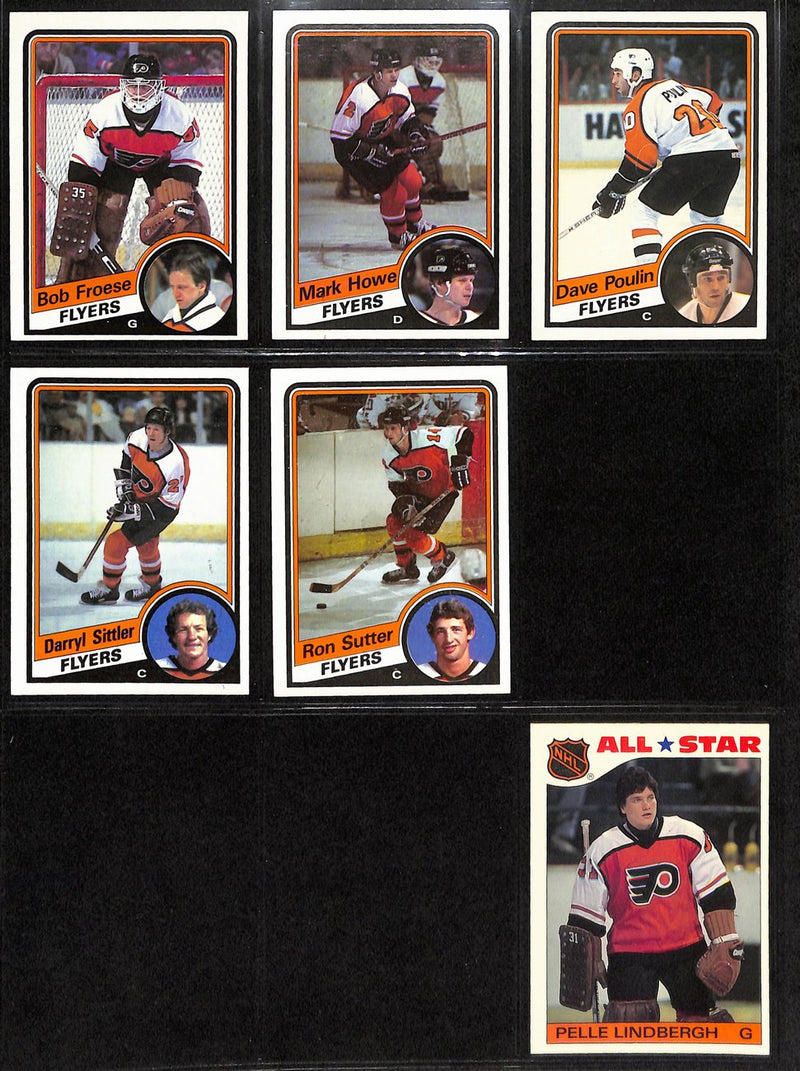 1984-85 Topps Hockey Philadelphia Flyers Team (5) Cards 189209