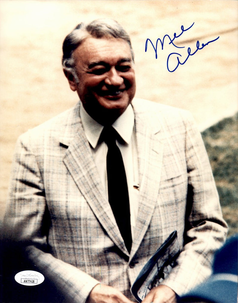 Mel Allen HOF Signed/Autographed 8x10 Photo Sportscaster Yankees JSA 191553