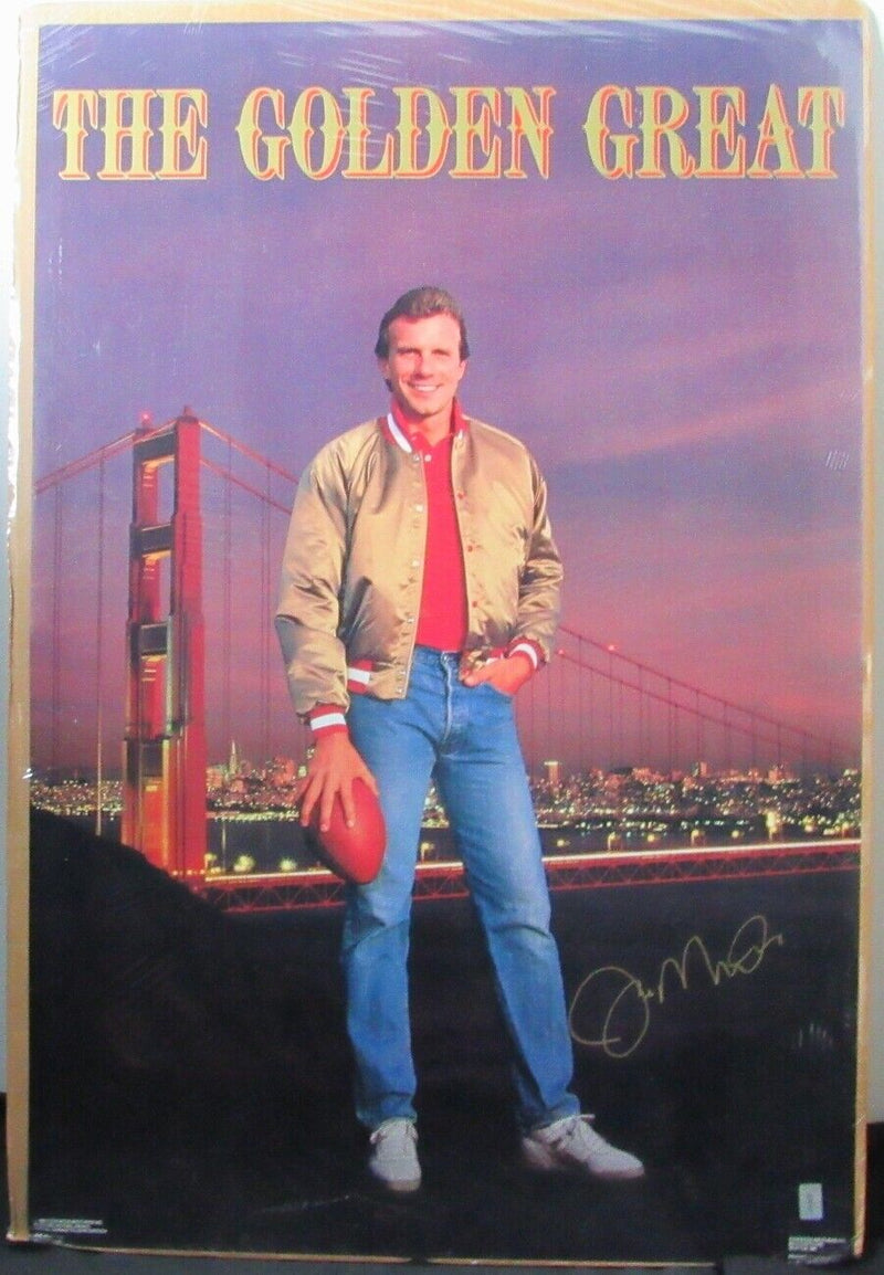Joe Montana  49ers Signed  24x36 Costaco Brothers Poster Montana Holo  155046