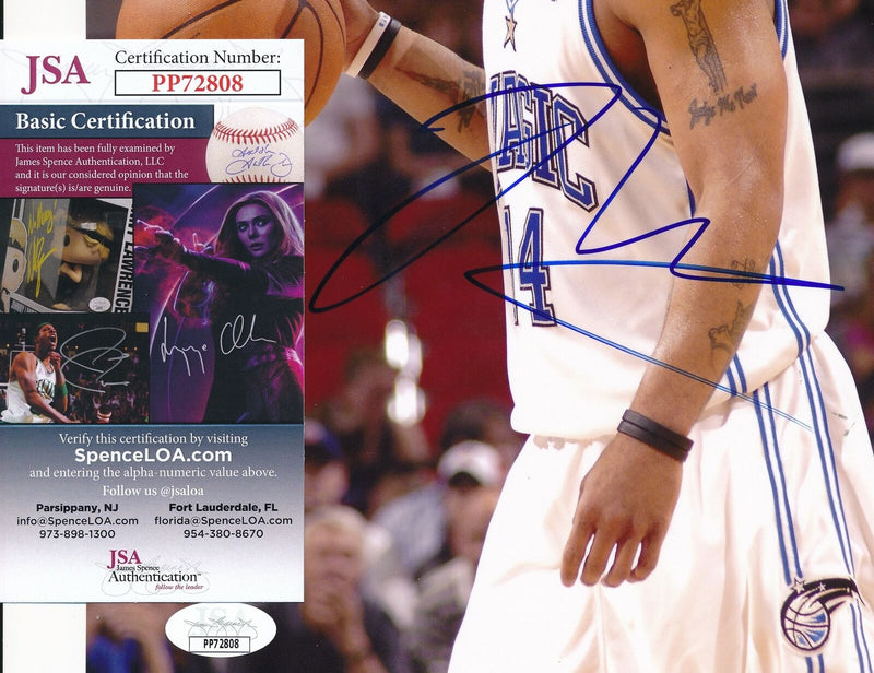 Jameer Nelson Orlando Magic Signed/Autographed 8x10 Photo JSA 161051