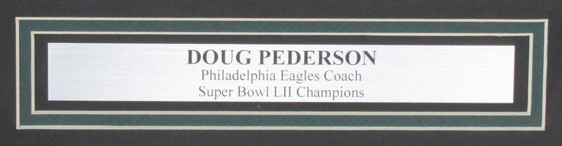 Doug Pederson Autographed 16x20 Photo Philadelphia Eagles Framed Beckett186282