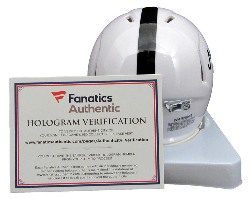 Nick Singleton Autographed Speed Mini Football Helmet Penn State Fanatics 178032