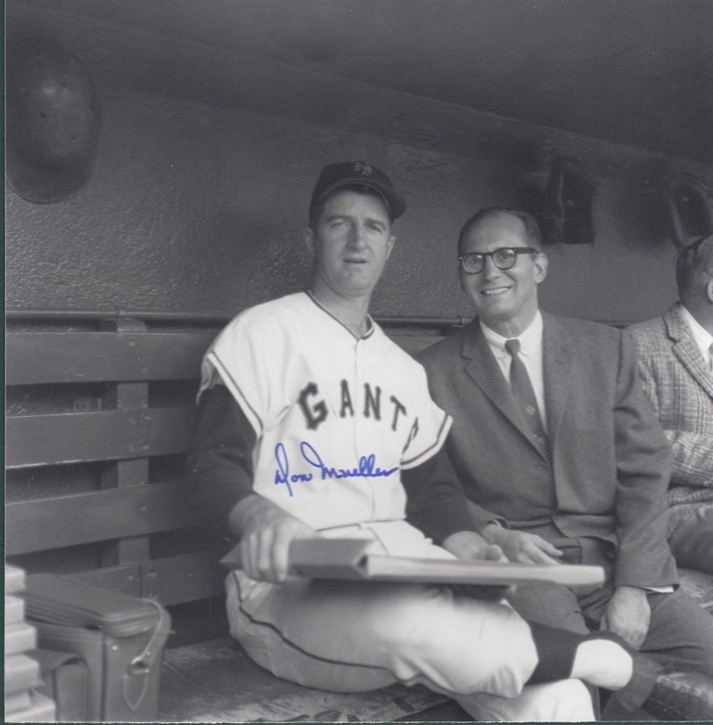 Don Mueller Autographed/Signed Giants 8x8 Photo 128525