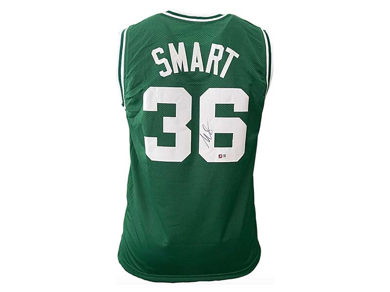Marcus Smart Autographed Pro Style Boston Basketball Jersey (PA)