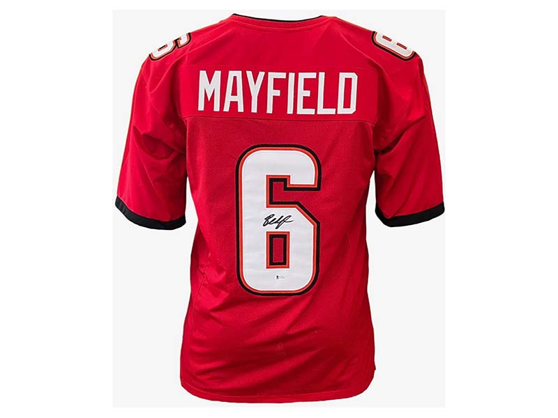 Baker Mayfield Autographed Tampa Bay buccaneers Football Jersey – Golden  Autographs