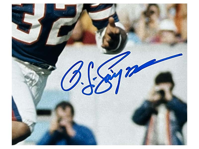 O.J. (OJ) Simpson Autographed Buffalo Bills vs 16x20 Photo JSA