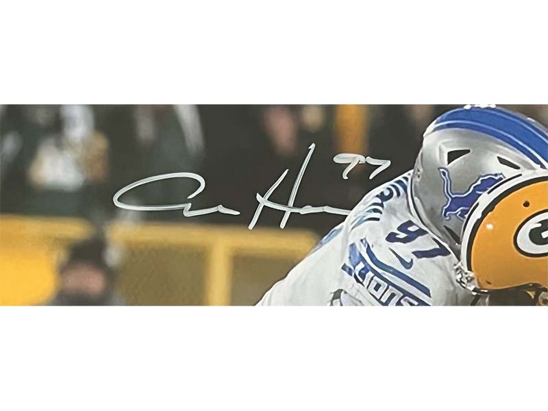 Aidan Hutchinson Signed Detroit Lions Frame 16x20 Photo With Aaron Rodgers Beckett