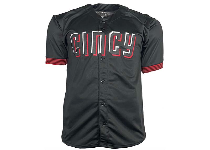 Jonathan India Autographed Cincy Black Baseball Jersey Beckett