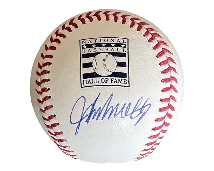 John Smoltz Autographed Official Major League HOF Logo Baseball (Beckett)