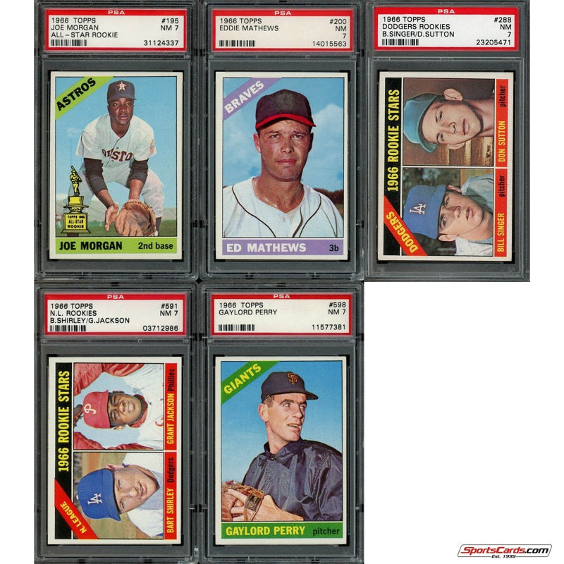1966 Topps Baseball Complete Graded Set Break - (1) Graded Card (PSA 7 or Better) Per Box!