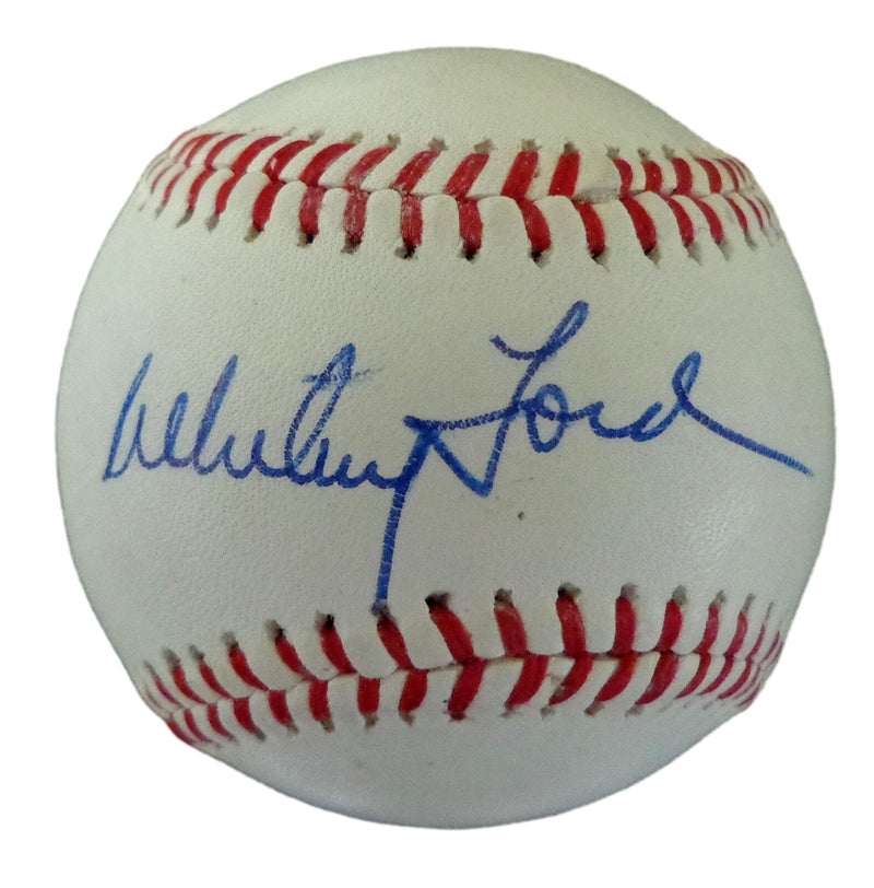Whitey Ford HOF Autographed Scholastic Baseball New York Yankees 180154