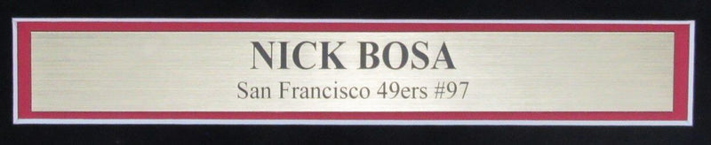 Nick Bosa Autographed 16x20 Photo San Francisco 49ers Framed Beckett 179403