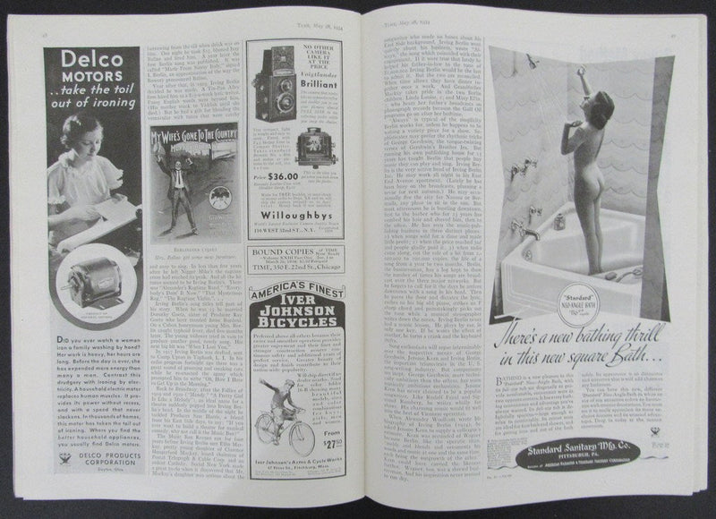 Time Magazine Vol XXIII No 22 May 28, 1934 Irving Berlin 183248
