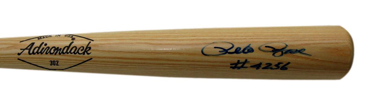 Pete Rose Signed/Inscribed Adirondack Baseball Bat Cincinnati Reds JSA 186121