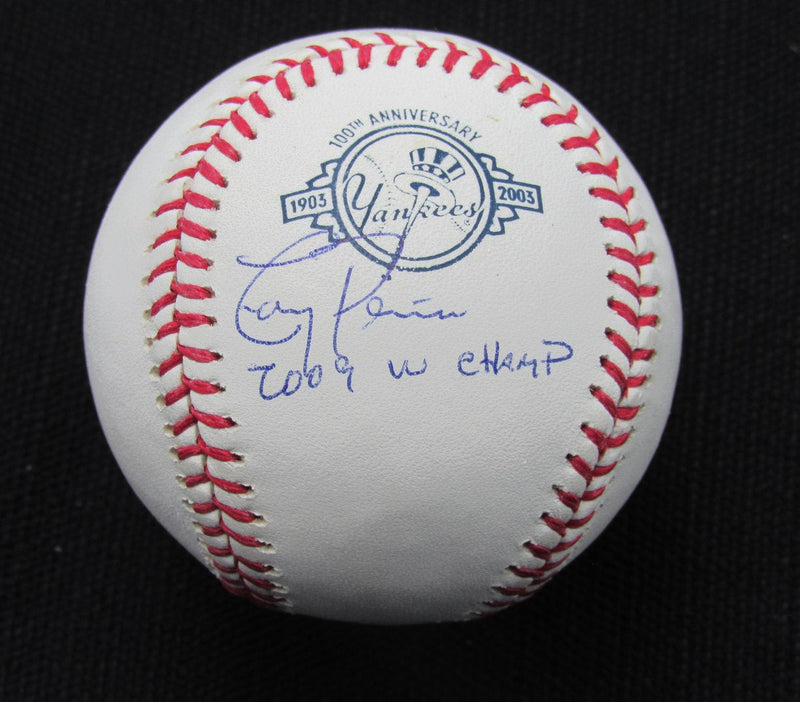 Tony Pena Signed/Auto Yankees 100th OML Baseball MAB Inscr 187097