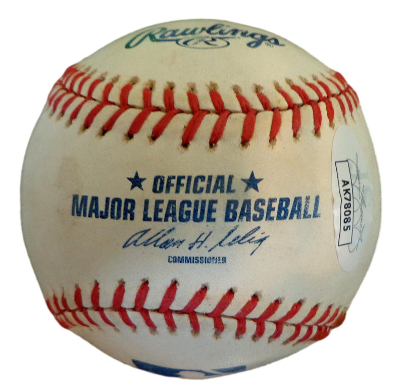 Pedro Martinez HOF Autographed/Inscribed OML Baseball Boston Red Sox JSA 180384