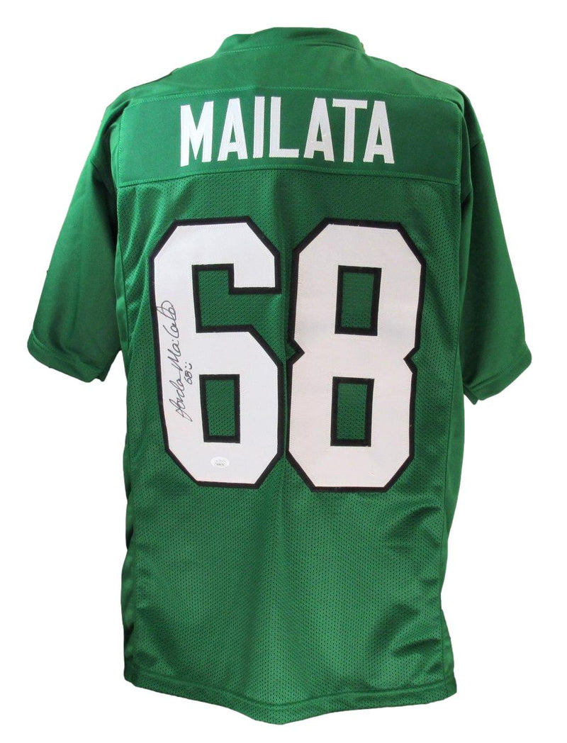 Jordan Mailata Autographed Kelly Green Football Jersey Philadelphia Eagles JSA 183395