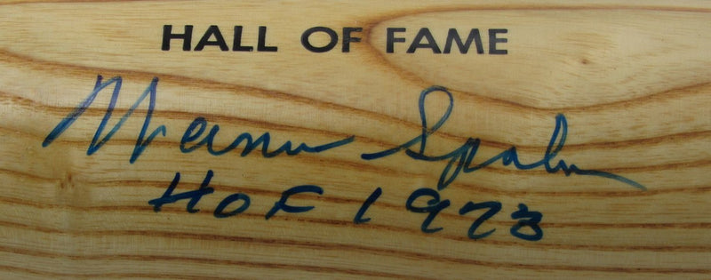 Warren Spahn HOF Signed/Inscribed Louisville Slugger Bat Braves PSA/DNA 190529