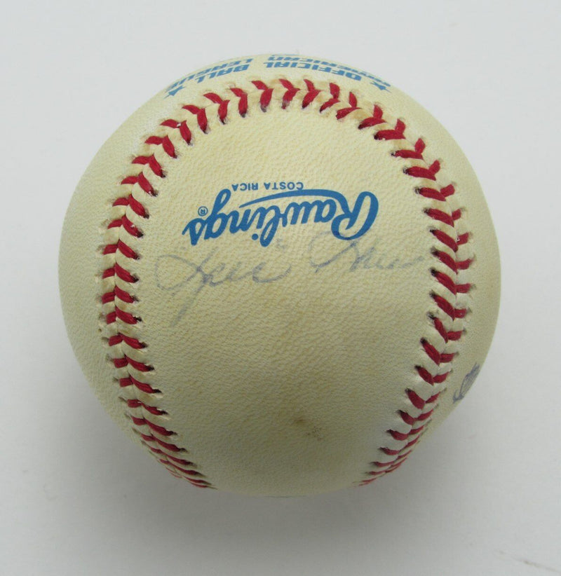 1950's New York Yankees Multi  Autographed/Signed OAL Baseball Shantz/B. Miller