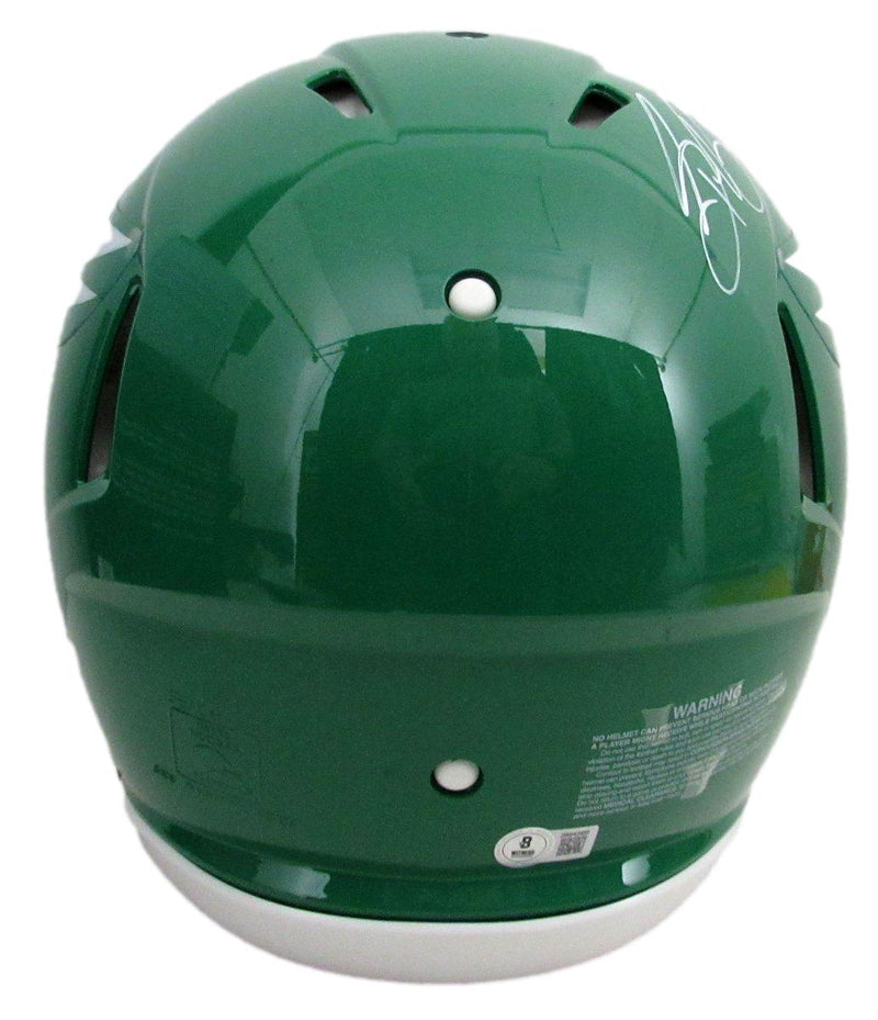 Saquon Barkley Signed Eagles Kelly Full Size Speed Authentic Helmet BAS 191831