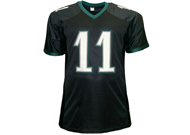 AJ Brown Unsigned Philadelphia Black Football Jersey