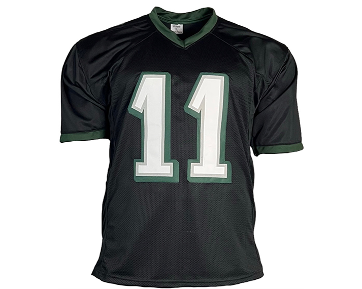 AJ Brown Signed Philadelphia Black Football Jersey Beckett