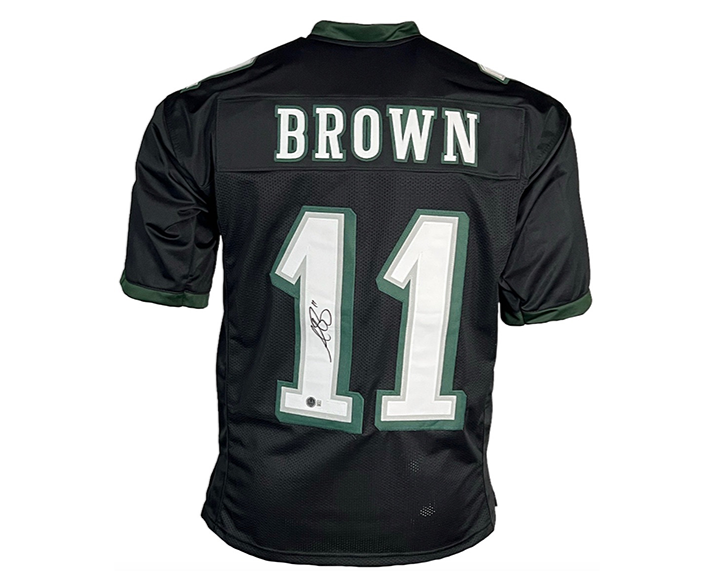 AJ Brown Signed Custom Black Football Jersey Beckett