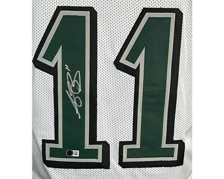 AJ Brown Signed Custom White Football Jersey Beckett