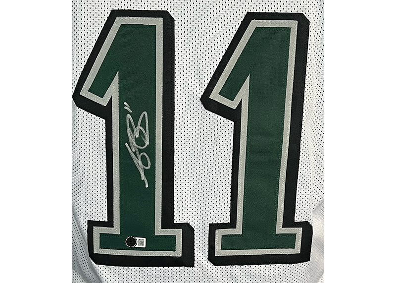 AJ Brown Signed Custom White Football Jersey Beckett