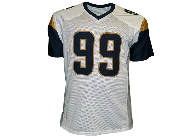 Aaron Donald Unsigned Los Angeles White Football Jersey