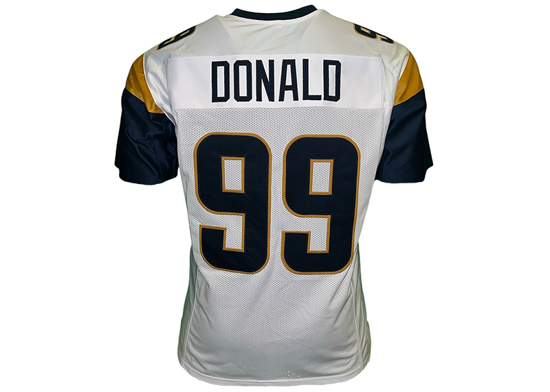 Aaron Donald Unsigned Los Angeles White Football Jersey