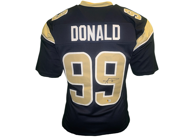 Aaron Donald Signed Los Angeles Navy Football Jersey Beckett