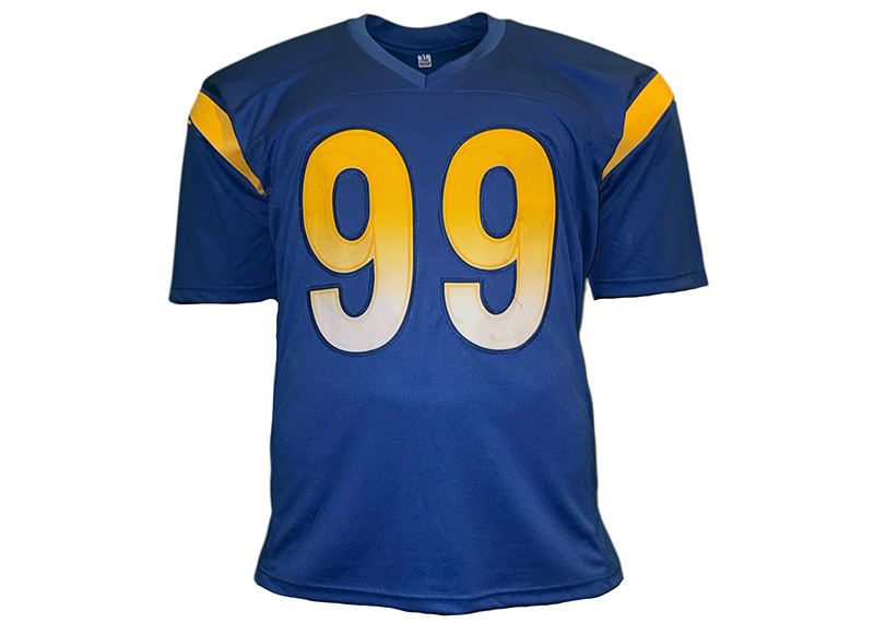 Aaron Donald Signed Los Angeles Royal Blue Football Jersey Beckett