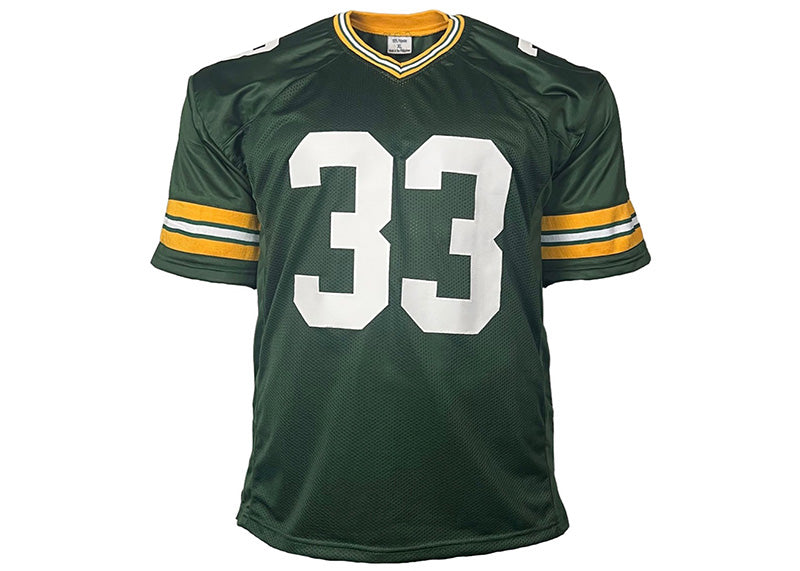 Aaron Jones Signed Green Custom Football Jersey Backett