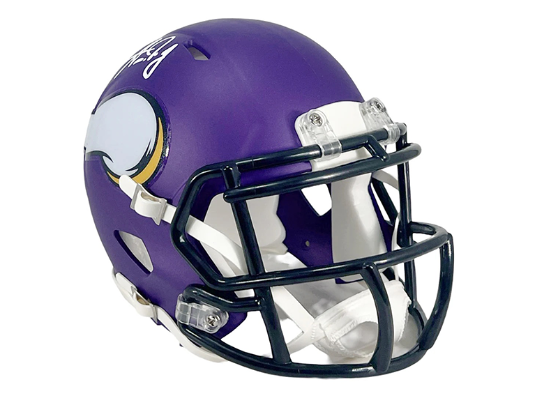 Aaron Jones Signed Minnesota Vikings Speed Mini Football Helmet (Beckett)