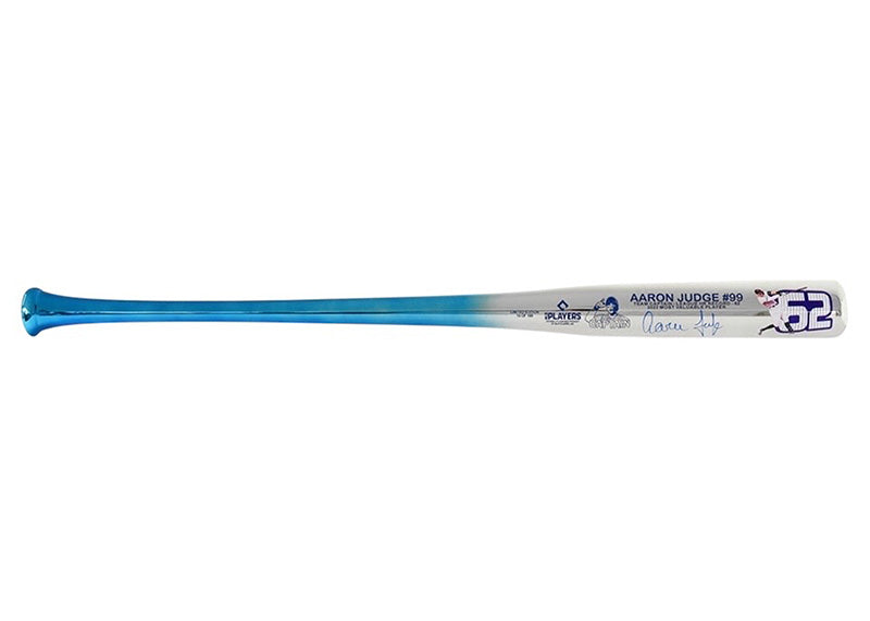 Aaron Judge Signed Yankee Captain Chrome Splash Bat