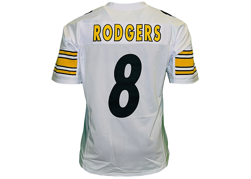 Aaron Rodgers Unsigned Pittsburgh White Football Jersey