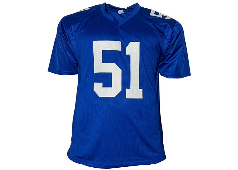 Abdul Carter Signed New York Blue Football Jersey Beckett