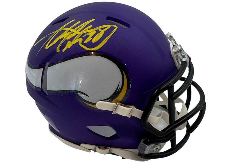 Adrian Peterson Signed Minnesota Vikings Speed Mini Helmet JSA
