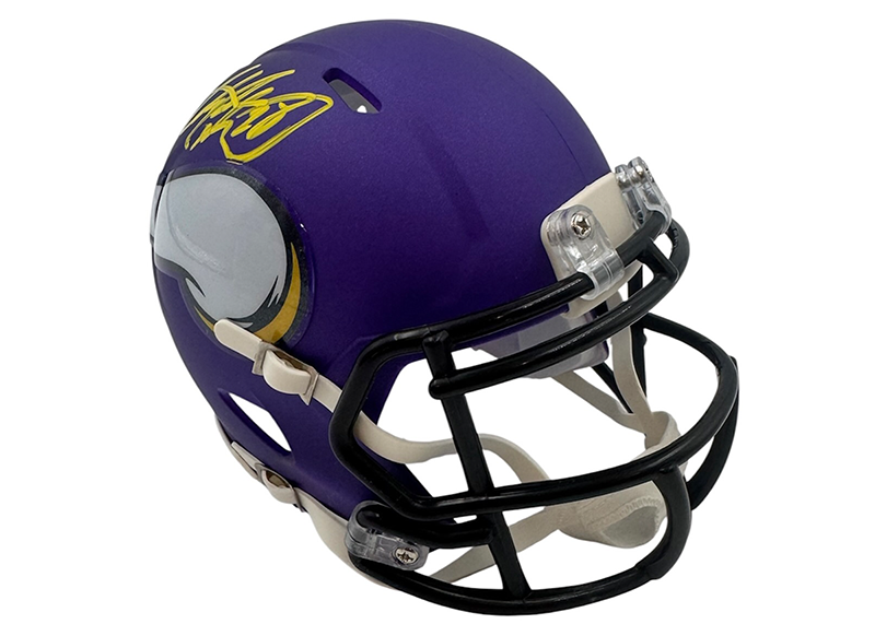 Adrian Peterson Signed Minnesota Vikings Speed Mini Helmet JSA
