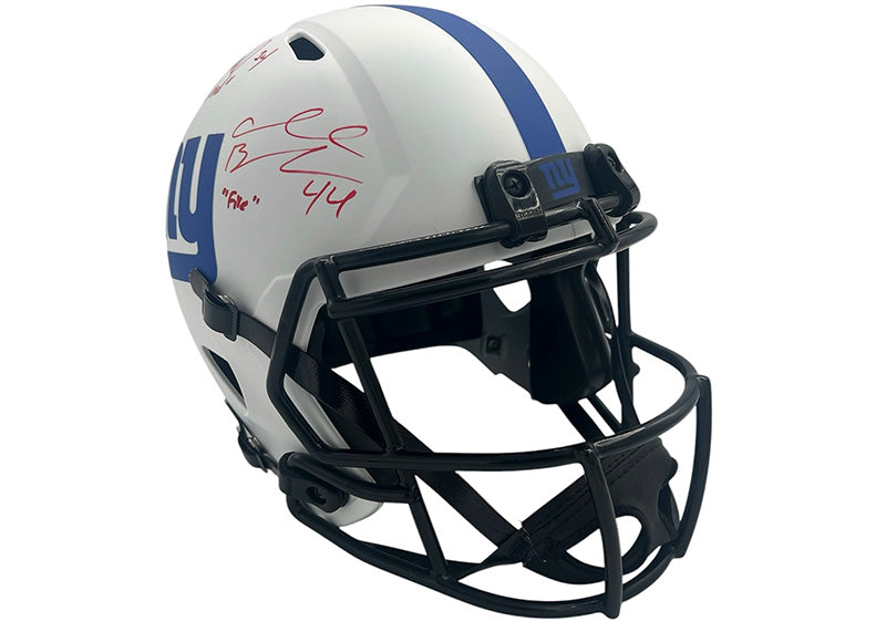 Ahmad Bradshaw Brandon Jacobs Derrick Ward Signed New York Giants FS Helmet PSA